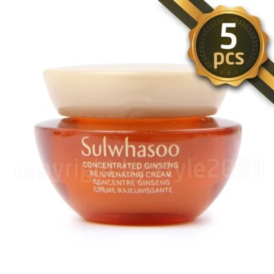 Sulwhasoo Konzentrierte Ginseng Verjüngende Creme 5ml x 5 Stück (25ml) - Bild 1 von 2