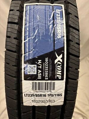4 (Four) New Gladiator X Comp H/T ASII LRE/10PR- LT235/85R16 Tires 2358516 - Image 1 of 3
