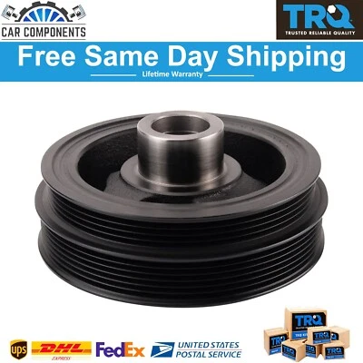 TRQ New Engine Crankshaft Vibration Damper Fits For 2007-2020 Ford Lincoln Mazda - Image 1 of 4