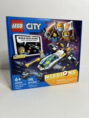 LEGO CITY #60354 - MISSIONS - MARS SPACECRAFT - 298 PIECE - 6+ - SEALED NIB - Image 1 of 4