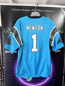 Authentic Nike Carolina Panthers #1 Cam Newton TEAL NFL Football Jersey - Picture 1 of 6