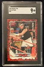 2004 PACIFIC TNA RED #34 CM PUNK SGC 9 ROOKIE RC RARE WWE AEW LOW POP