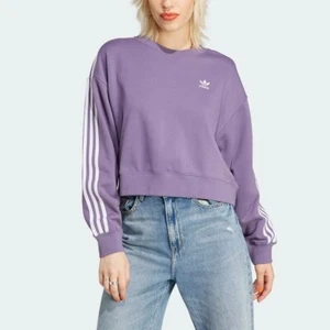Adidas Women's 3S Sweatshirt - Shadow Violet Purple - IK6483 - NWT - Picture 1 of 16