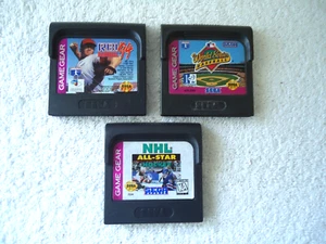 Lotto 3 Sega Game Gear Games 2 Baseball, 1, NHL "vedi foto per titoli " - Foto 1 di 6