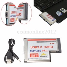 USB 3.0 54mm 3 Port Express Card Adapter Expresscard Internal Adapter for Laptop