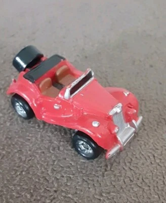 Micro Machines Galoob Red Convertible Tire On Back 1987 - Image 1 of 4