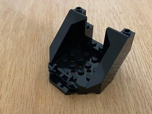 LEGO Part - Cockpit 6 x 6 x 3 1/3 Octagonal Canopy Base (30200) Black Vehicle - Imagen 1 de 6