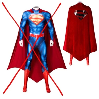 Comics 52 Superman Cape Men Red Cloak Cosplay Costume Halloween Accessories - Image 1 of 4