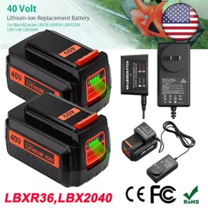 40V 4.5Ah for Black&Decker 40 Volt Max Lithium Battery / Charger LBXR36 LBX2040 - Picture 1 of 12