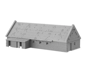 LA HAYE SAINTE LARGE BARN WATERLOO - 3D PRINTED Décor Wargame Terrain Napoleon - Picture 1 of 5