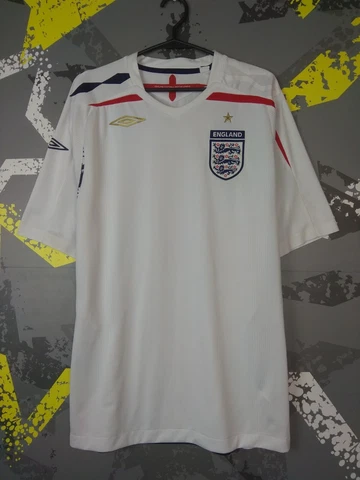 England Home football shirt 2007 - 2009 Umbro Mens Size L ig93 Cover