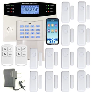 Wireless Cellular Alarm System w/ Chime for House, Call, Text, & Smart Phone App - Picture 1 of 6