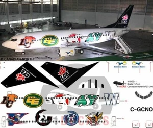 V1 Decals Boeing 737-300 Canadian North for 1/144 Minicraft Model Airplane Kit - Picture 1 of 8