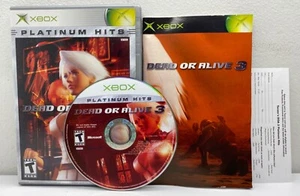 Dead or Alive 3 Microsoft Xbox 2001 CIB Manual Registration Card Platinum Hits - Picture 1 of 5