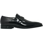 Versace Collection Men's Black Leather Slip On Shoes US 7 IT 40