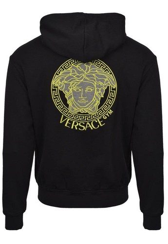 FELPA CON CAPPUCCIO VERSACE nera Medusa TGL xl giacca nuova originale