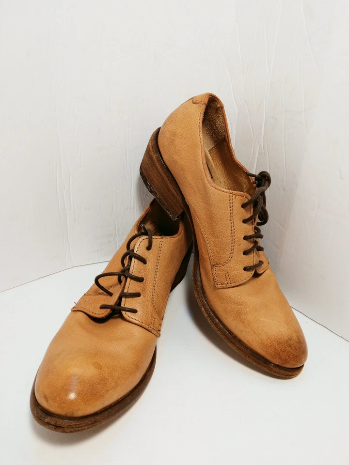 Frye Carson Lace Up Oxfords Shoes Chestnut Leather Ladies Size 5.5B - Image 1 of 4