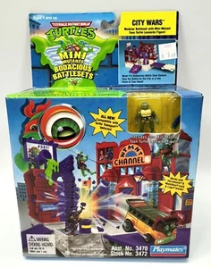 Teenage Mutant Ninja Turtles 1994 Mini Mutants City Wars Battleset Leonardo MINT - Picture 1 of 9