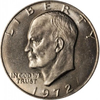 Dólar Eisenhower 1972 – Estado circulado - Imagem 1 de 2