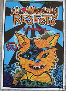 ALL AMERICAN REJECTS FILLMORE POSTER The ACADEMY Original F739 MINT John Howard