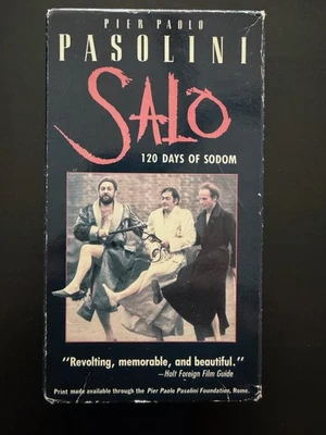 Salo 120 days of Sodom Pier Paolo Pasolini VHS Tape United Artists 1975 Rare - Image 1 of 4