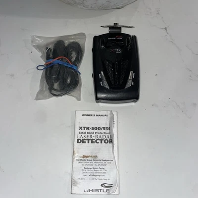 Whistler XTR-550 Radar Detector W/power Cord NO SUCTION CUPS - Image 1 of 4