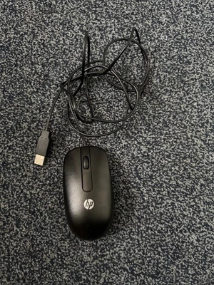 HP Wired 2-Button Optical USB Mouse - Black (672652-001) - Image 1 of 3