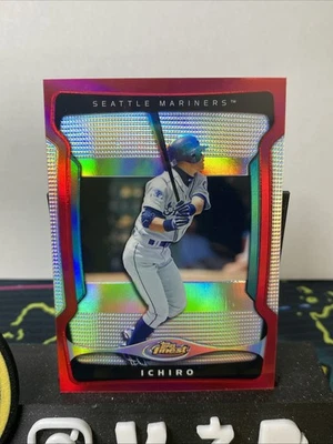 Topps Finest Ichiro Suzuki #51 2009 refractor rojo/25 Seattle Mariners Foto 1 de 4