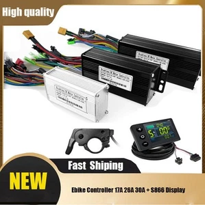 Ebike Sine Wave Controller 17A 26A 30A 3-Mode 36V/48V with S866 LCD Display SDE - Picture 1 of 26