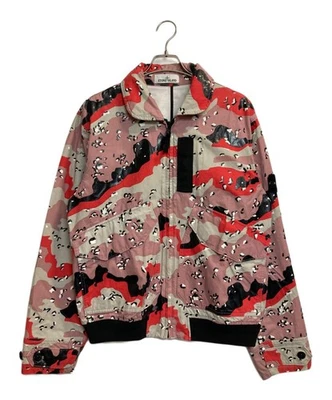 STONE ISLAND 3C+PU 沙漠迷彩夹克型号 7215445E3 粉红色男式 L 码 — 第 1/4 张图片