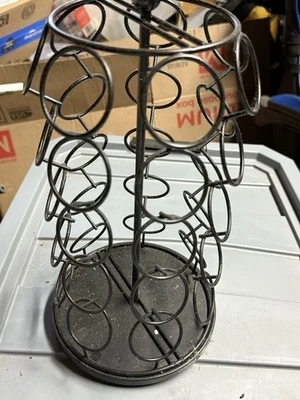 Keurig 旋转 K 杯架 旋转木马 35 咖啡包 存储架 黑色 清洁 — 第 1/2 张图片