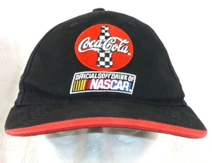 Cappello Coca Cola NASCAR berretto Bobby Labonte #43 logo Coca Cola baseball nero e rosso - Foto 1 di 8