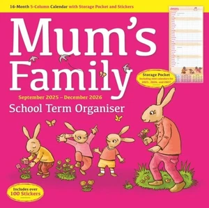 Mums Family Organiser 2026 Planner Wall Calendar Official - Afbeelding 1 van 1
