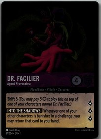 Dr. Facilier - Agent Provocateur foil Rare The First Chapter 37/204 NM