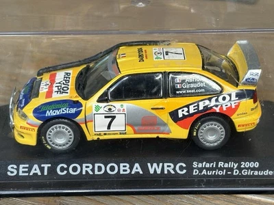 Altaya Seat Cordoba WRC Yellow 1:43 Diecast - #7 Safari Rally 2000 - Image 1 of 4