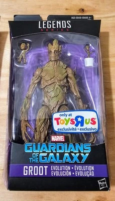 漫威(GOTG)GROOT Toys R Us独家可动人偶/全新 — 第 1/2 张图片
