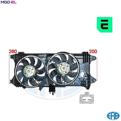 FAN ENGINE COOLING 352073 FOR FIAT DOBLO/MPV/Box/Body/MPV/MONOCAB 1.2L 4cyl - Image 1 of 4