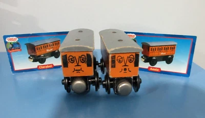 Thomas & Friends Ferrocarril de Madera Annie Clarabel Imán Plano Grapas Tren con Tarjetas Foto 1 de 4