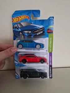 Hot Wheels Bundle Trio Jaguar Mercedes Benz Cars Figures Models - Picture 1 of 6