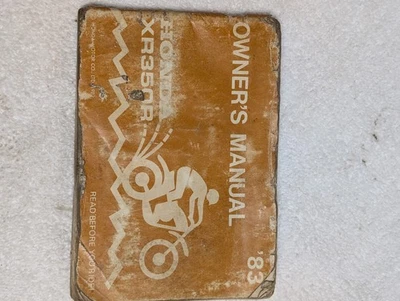 Руководство пользователя Honda OEM 1983 XR350R NO 31KF0600 - Изображение 1 из 4