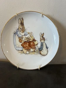 "El Mundo de Beatriz Potter Peter Rabbit 7"" Plato Reutter Porcelana Alemania Colgar" - Imagen 1 de 11