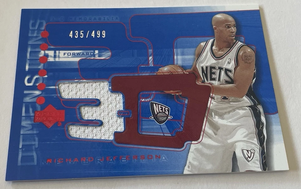 2003-04 Upper Deck Triple Dimensions 3-D Memorabilia 3DS7 Richard Jefferson /499 - Image 1 of 2