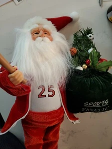 Fanático de los deportes de Santa de 16 pulgadas de colección - Imagen 1 de 7