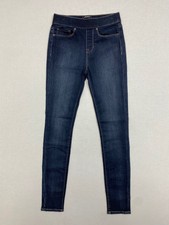 Dkny skinny jeans size 0 women blue dark wash mid rise denim pull on