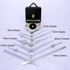 Quartz clock movement with Silver hands, ticking or sweep mechanism available