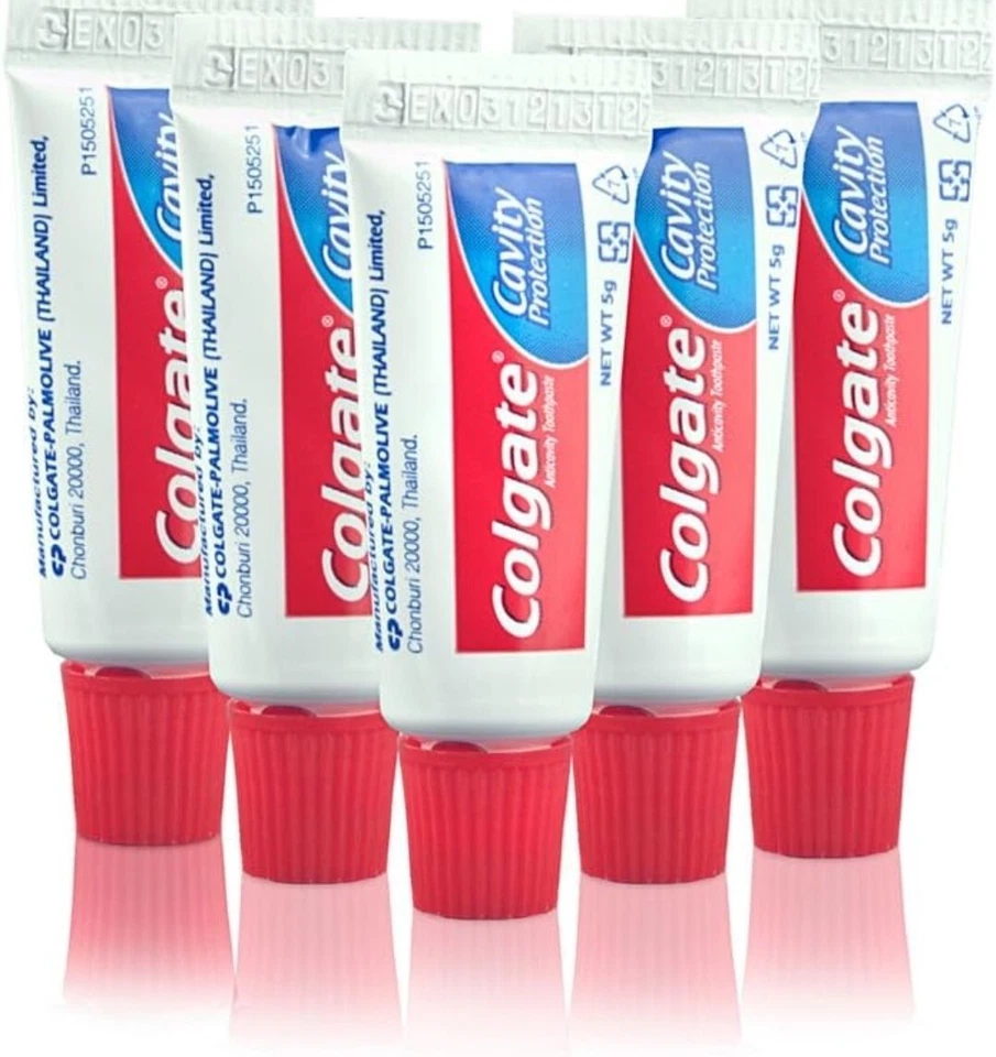10 X Colgate Travel Size Mini Toothpaste Cavity Protection 5g - Image 1 of 1