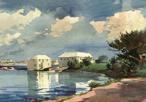 Salt Kettle, Bermuda, by Winslow Homer (American, 1836-1910) --New POSTCARD - Bild 1 von 2