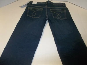 NWT Boys Size 14 Calvin Klein Skinny Jeans Austin Dark Blue - Picture 1 of 4