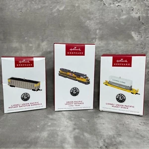 2024 Hallmark Keepsake "Lionel Union Pacific" Ornaments Bathtub Gondola Legacy - Picture 1 of 10