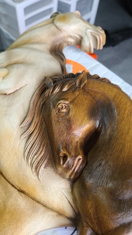 Vtg 1963 Syroco USA Burwood three HORSE HEAD BUSTS Racing 3D Wall Plaque Cover